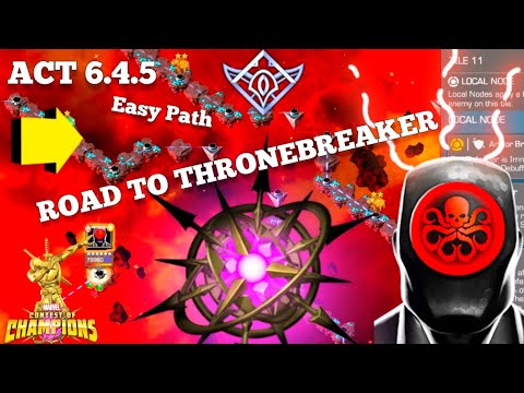 Act 6.4.5 Easy Path Completed Road to Thronebreaker | Mcoc | Marvel Contest of Champions