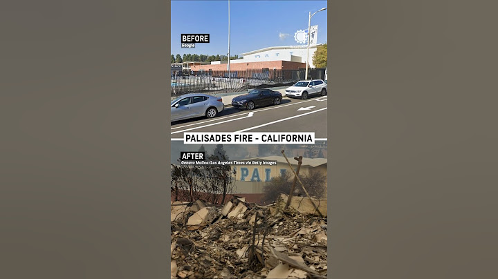 Before & After the Palisades Fire in California
