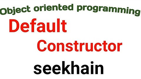 default constructor in c++  (HINDI/URDU)2018|| OOP || By Rizwan Zafar