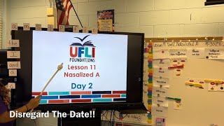 UFLI Lesson 11 Day 2 Nasalized A Review words