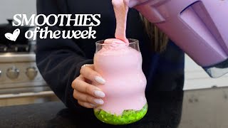 6 HEALTHY SMOOTHIE RECIPES for the WEEK!
