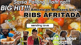 Americans Loves RIBS AFRITADA🇺🇸🇵🇭|| A Big HiT!!! Napakanta at sayaw sa sarap!