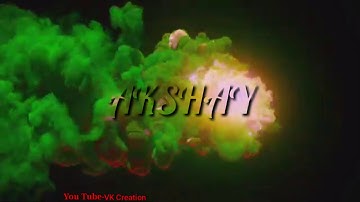 Akshay name status video #akshay_name_art #name_art