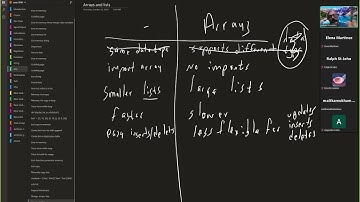 101024 COSC 1336 Python Arrays vs Lists