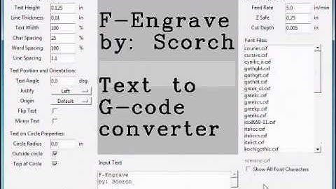 F-Engrave: Video Manual for F-Engrave