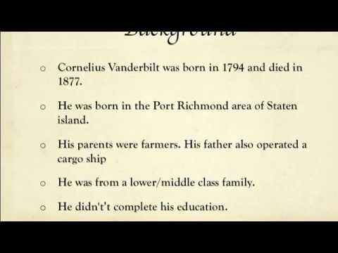 Video: Jak se Cornelius Vanderbilt choval ke svým dělníkům?
