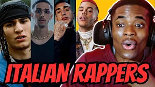 Canadian Reacts Italian Rappers...(Rondo, Baby Gang, Capo Plaza & More) Italian Subtitle