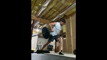 Split-Stance Barbell Drop Catch Row