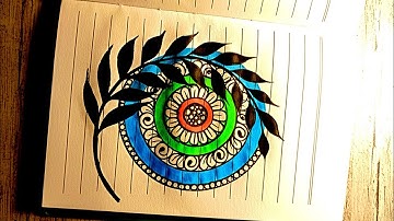 How to Draw the PERFECT Geometric  Mandala for Beginners ✍🏻📐(Step-by-Step Tutorial) 🤯💡 zentangle art