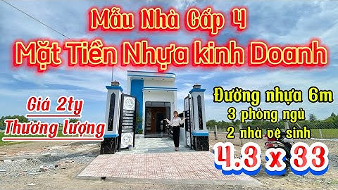 Nhà cấp 4 - Mặt Tiền Nhựa Kinh Doanh - 4.3m x 33m - SHR - lh: 0704088987 xem nhà