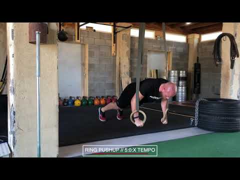 Ring Pushup // 5:0:X Tempo