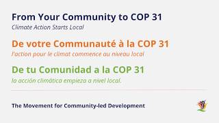 June 2026 MCLD Global Call - From Your Community to COP31: Climate Action Starts Local
