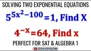 Can You Solve This? 5^(5x²-100) = 1 🤯