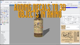 Adding Labels and Decals to 3D Objects in Rhino