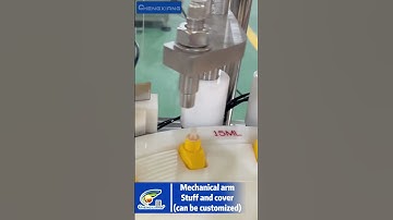 Mechanical arm suck cap on bottle, more stable, high accuracy | Mechanical arm