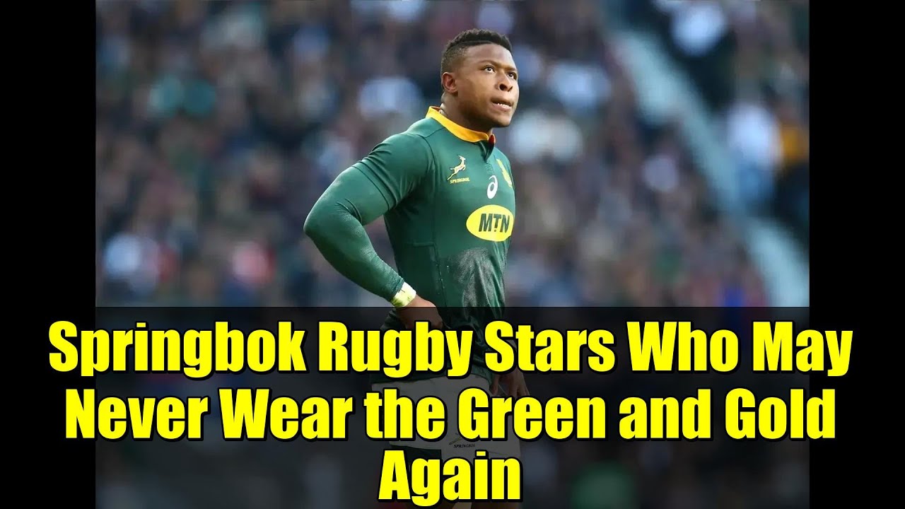 Звезды регби из ЮАР, которые, возможно, больше никогда не наденут зелено-золотую форму сборной ЮАР.