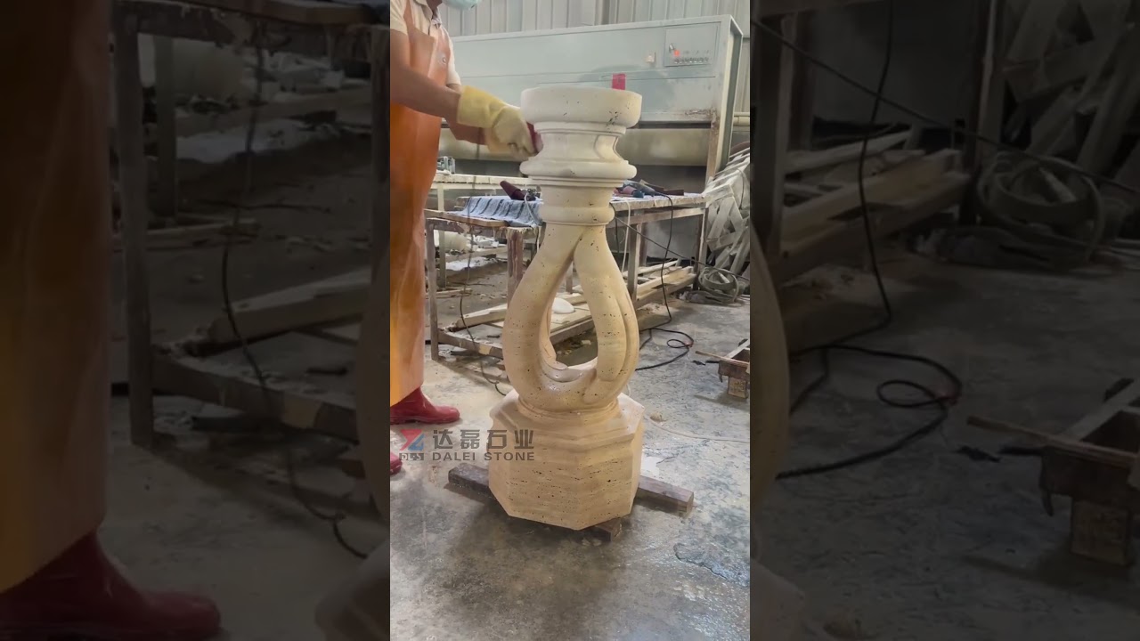 Marble Travertine pattern engraving