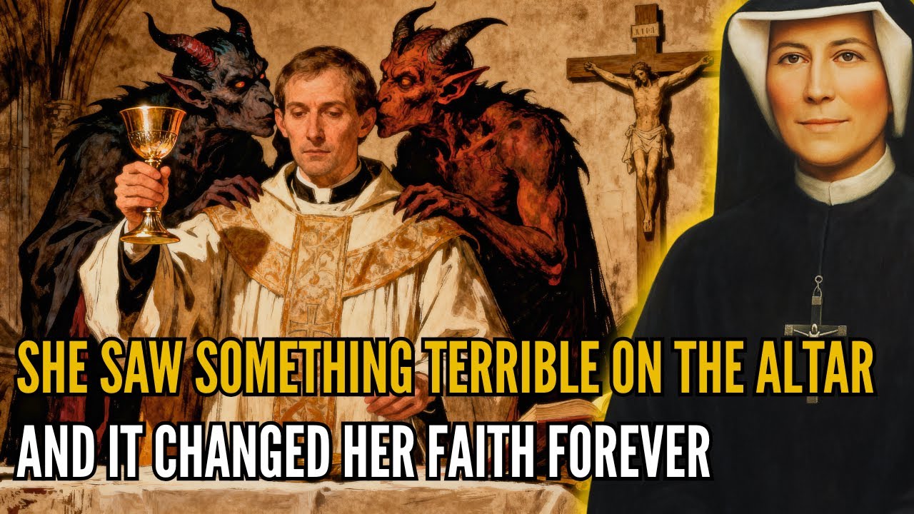 Saint Faustina reveals a terrifying vision during Mass and it changes everything about the Eucharist
