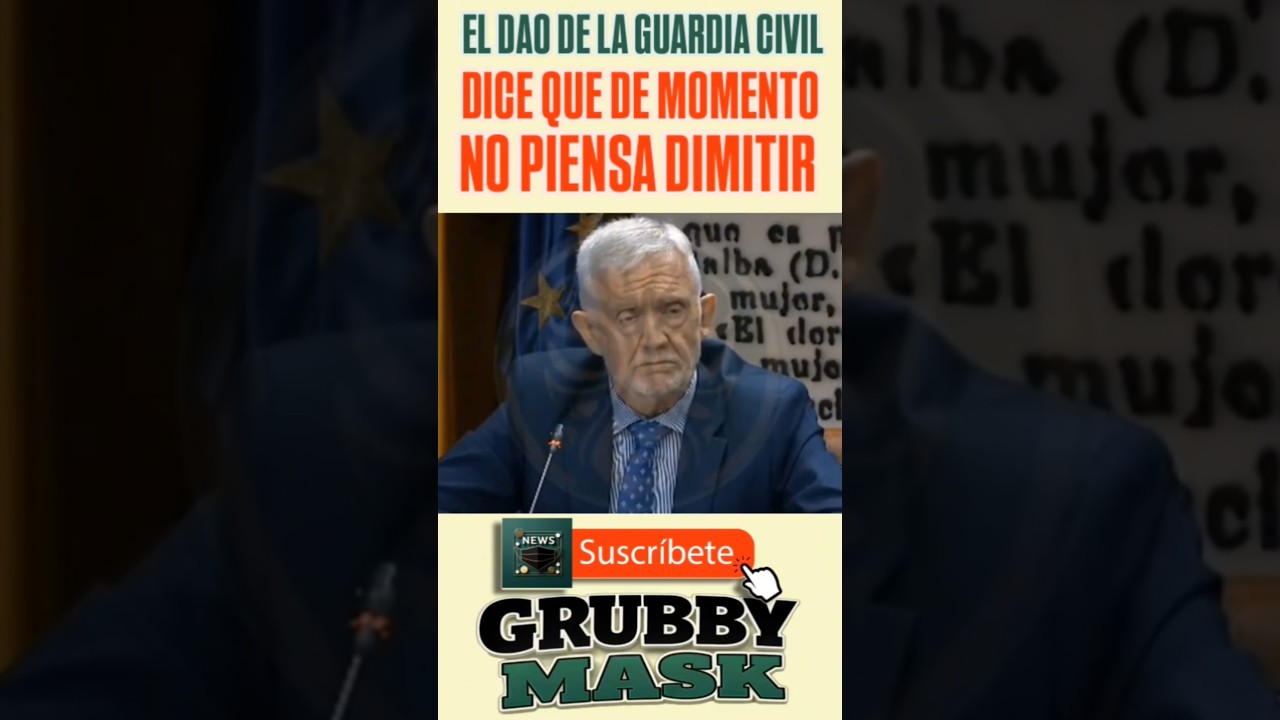 El DAO de la GUARDIA CIVIL dice durante su DECLARACIÓN que DE MOMENTO no piensa DIMITIR 😱