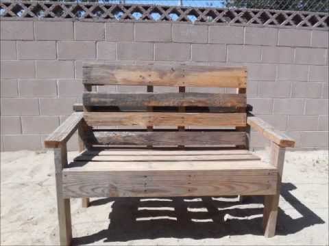 Pallet Bench (Simple to build) - YouTube