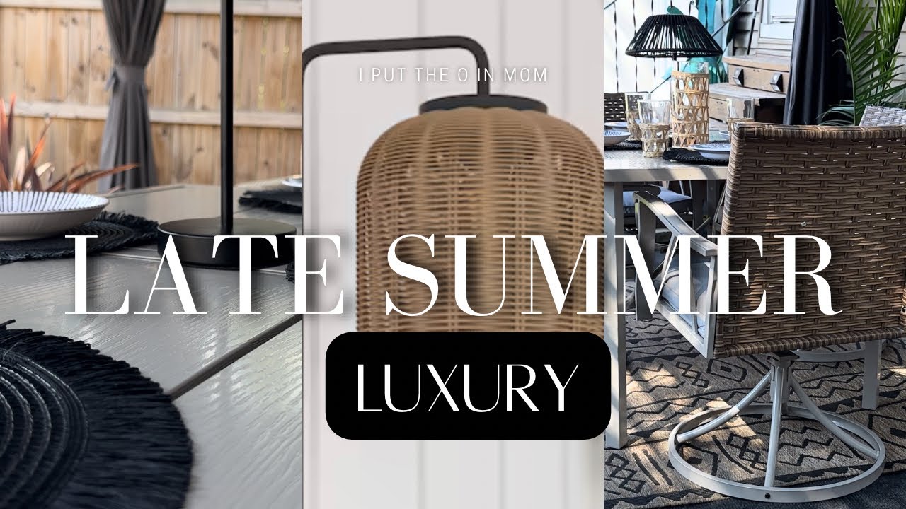 AFFORDABLE FINDS TO CREATE A LUXURY PATIO | LATE SUMMER OUTDOOR DINING ON A BUDGET | AMAZON FINDS
