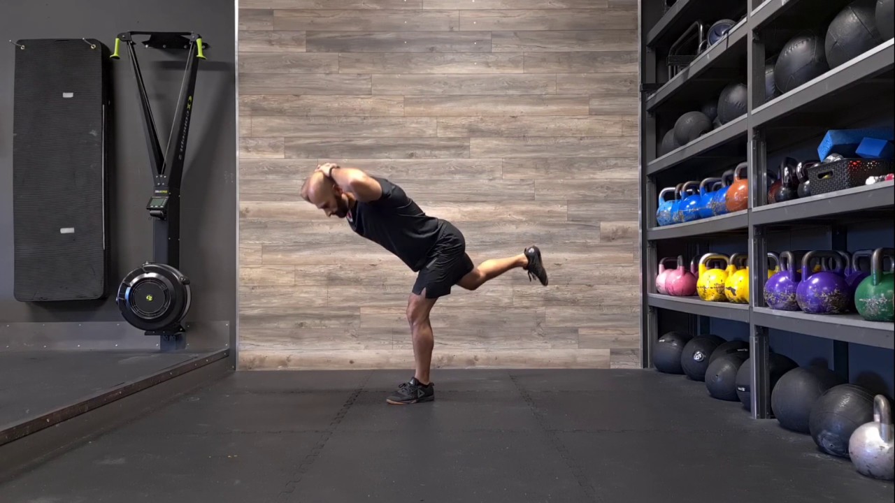 Prisoner reverse lunge and single leg good morning complex - YouTube
