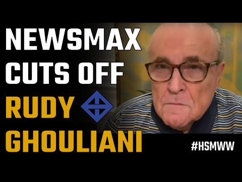 Newsmax cuts off dope on a rope Rudy Giuliani