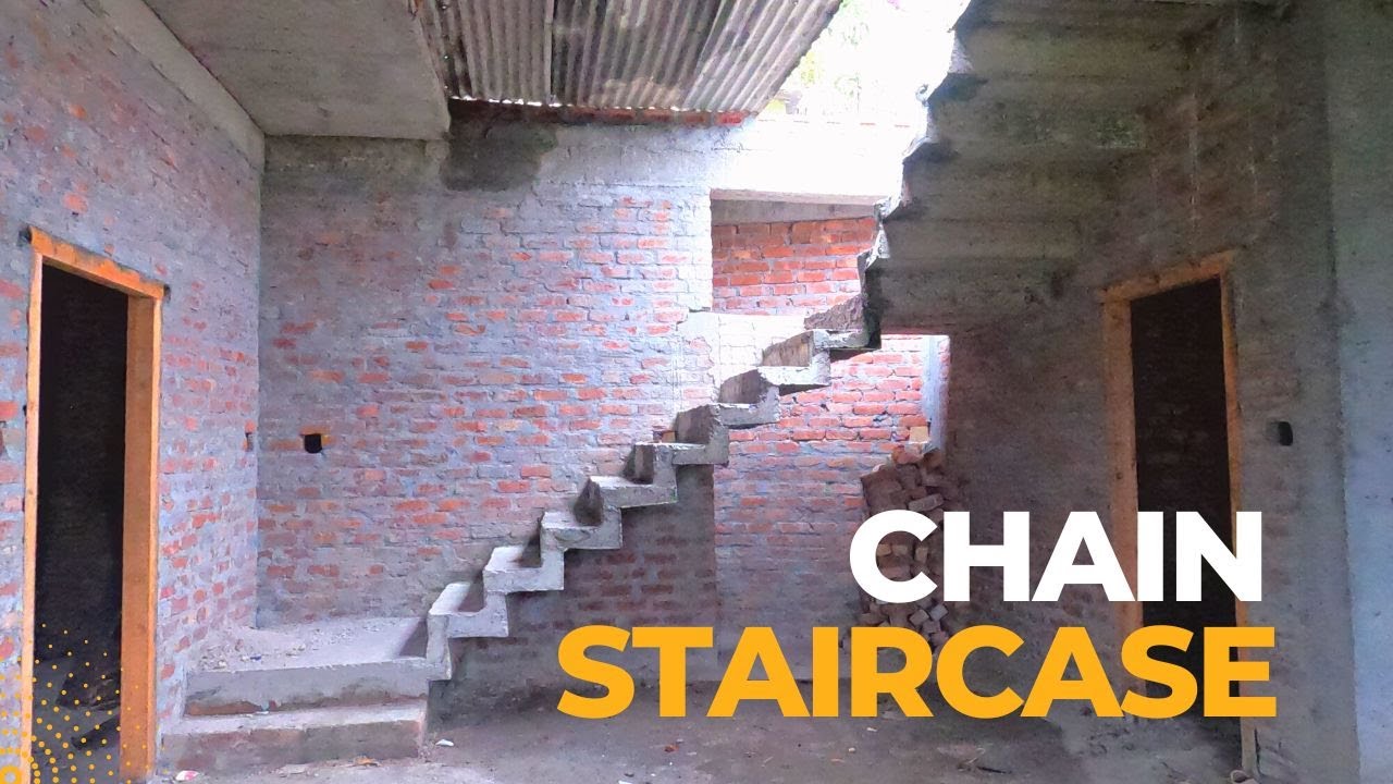 How To Build A Concrete Chain Staircase From Start To Finish Chain