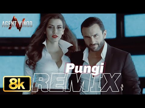 Pungi (Remix) 8K Full Video Song | Agent Vinod | Saif Ali Khan | Pritam,Mika Singh,Nakash,Amitabh B