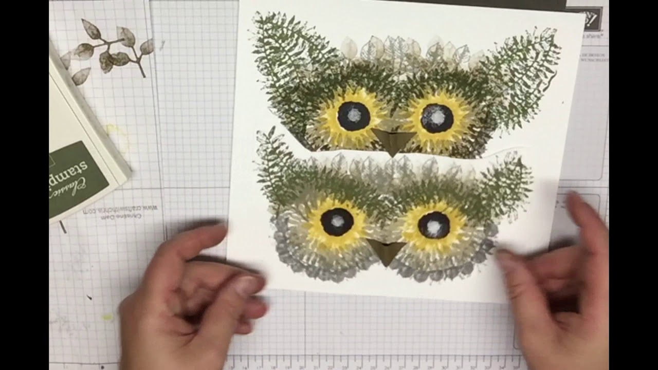 Making an Owl, and Hedgehog using Painted Harvest Stamp Set