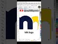 coreldraw tutorial | mn logo design in coreldraw | #mn #mnlogo #asprintingzone #shorts #viral