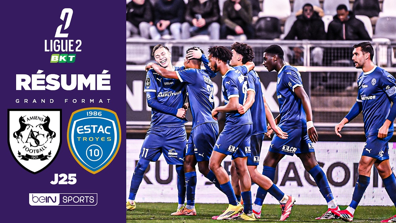 Résumé : L'ESTAC régale contre Amiens et reprend la tête