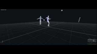Kick combo Endorphin animation
