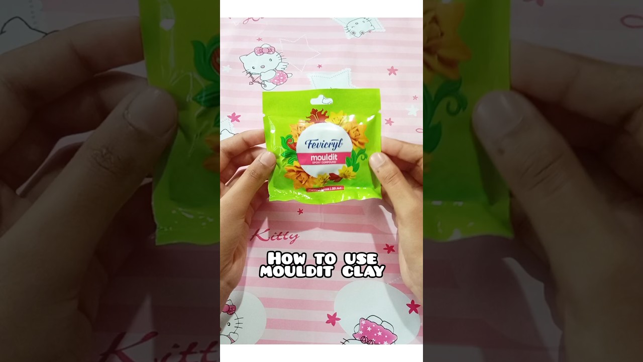 how to use Airdry | clay/epoxy clay! how to prepare fevicry mouldit clay!