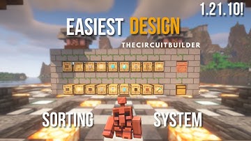 Copper Golem Sorting System in Minecraft – Easy Step-by-Step Tutorial!  1.21.9-1.21.10+⚙️🤖