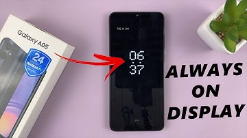 Samsung Galaxy A05: How To Get Always ON Display