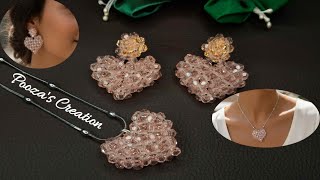 Beaded Heart |Beaded Heart Pendant Set|Heart Pendant With Beads/Jewellry Making/Necklace set Making. Видео: Beaded Heart |Beaded Heart Pendant Set|Heart Pendant With Beads/Jewellry Making/Necklace set Making.