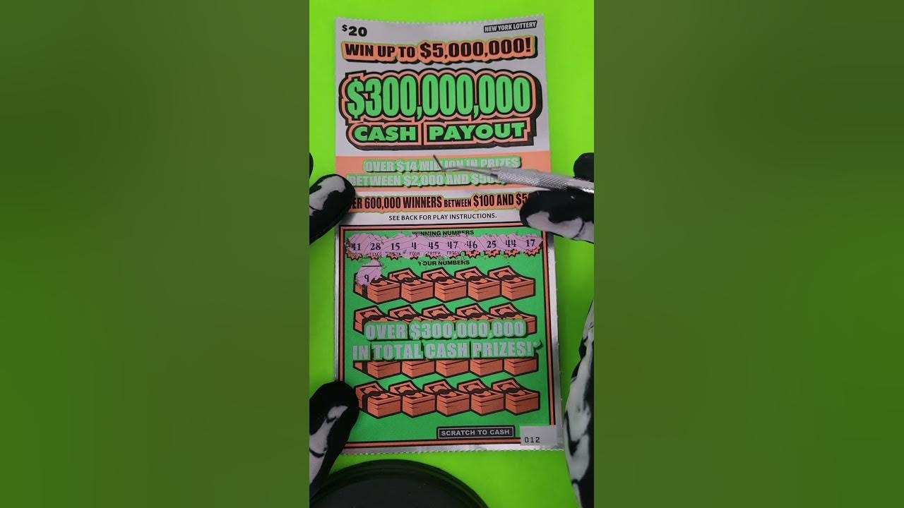 Cash Payout 300,000,000 New York Lotto 20 Scratch Off Ticket YouTube Cash Payout 300,000,000 New York Lotto 20 Scratch Off Ticket YouTube