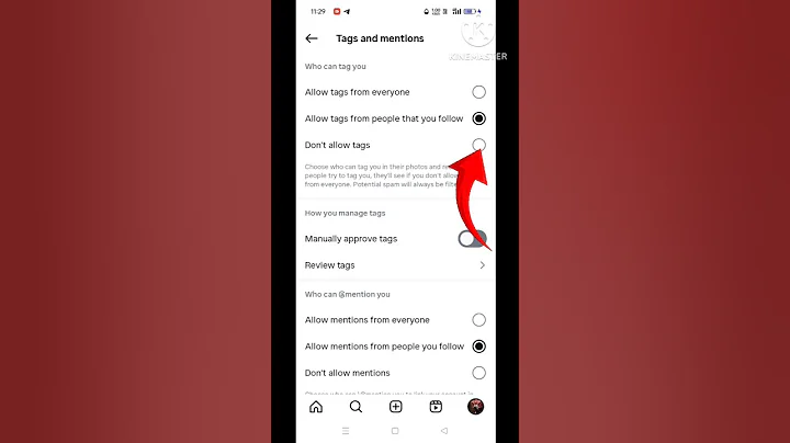 Instagram Tagging kaise off kare 📴 Instagram Tag settings #shorts
