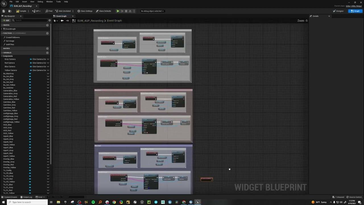 Part 6 making a 4 up display with editor utility widgets in unreal