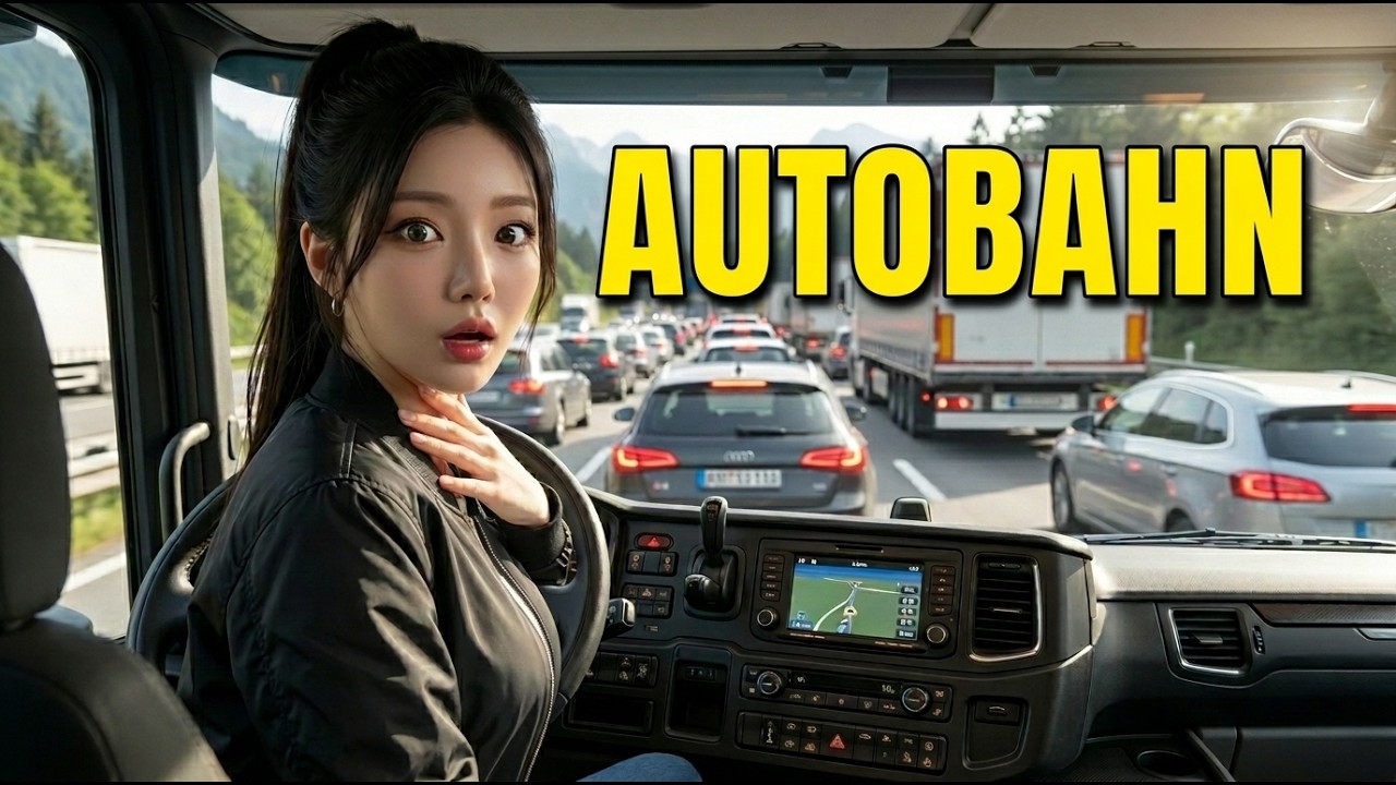 My First Time on the Autobahn! 🚛 A Day in My Life as a Korean Female Truck Driver in Germany