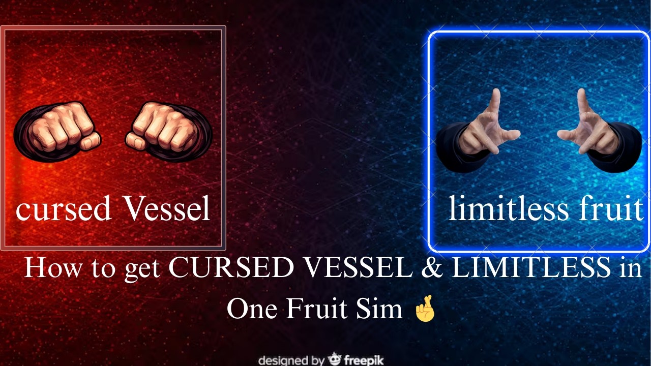 How to get CURSED VESSEL & LIMITLESS in One Fruit Sim 🤞