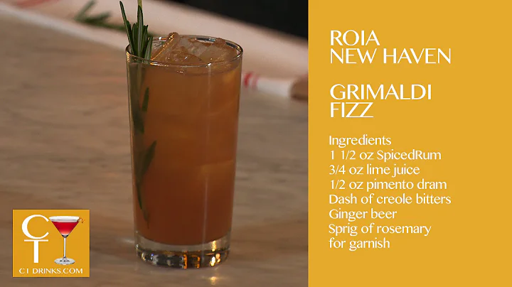 Grimaldi Fizz from ROIA in New Haven with Bartende...