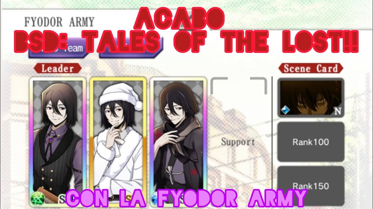 Acabando el Story Mode de Bungo Stray Dogs: Tales of the Lost con la Fyodor Army (Feliz Año :D)