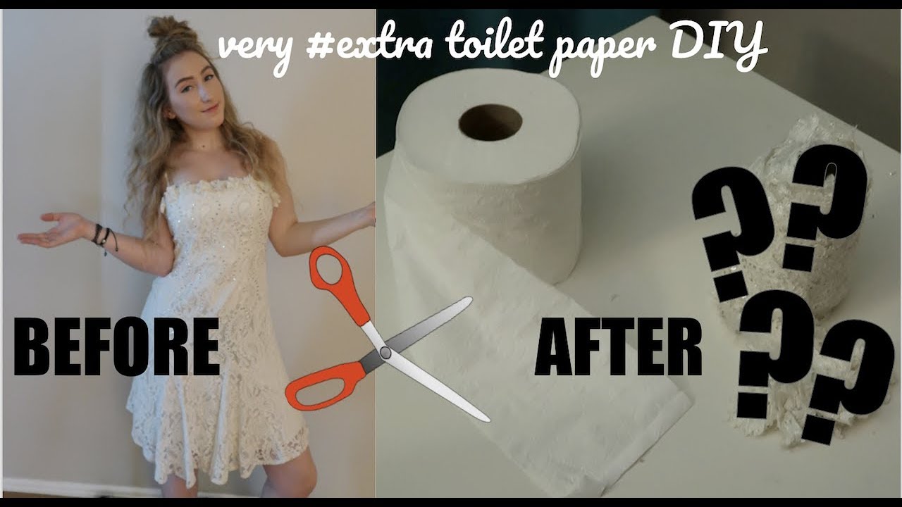 Making Toilet Paper Out Of A Wedding Dress Youtube
