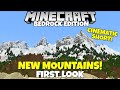 The NEW MOUNTAINS Are Here! First look &amp; Full Cinematic Tour! Minecraft Bedrock Edition #shorts