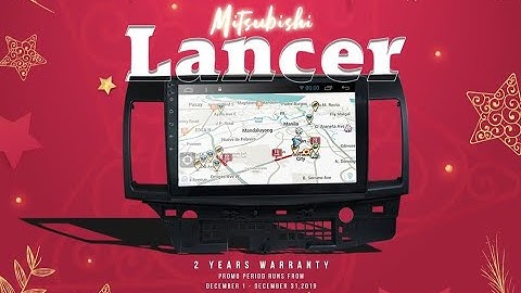 Mitsubishi Lancer Growl Android OEM Head Unit installed