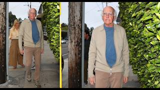 Comedian Larry David and Wife Ashley Underwood Arrive at Giorgio Baldi For Dinner in Santa Monica!