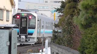 JR五能線　鰺ケ沢行き【GV-E400系・822D】　2021.03.15