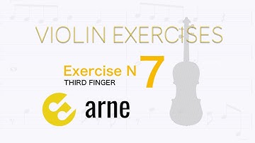 Violin exercises for beginners - No 7 - third finger - arne